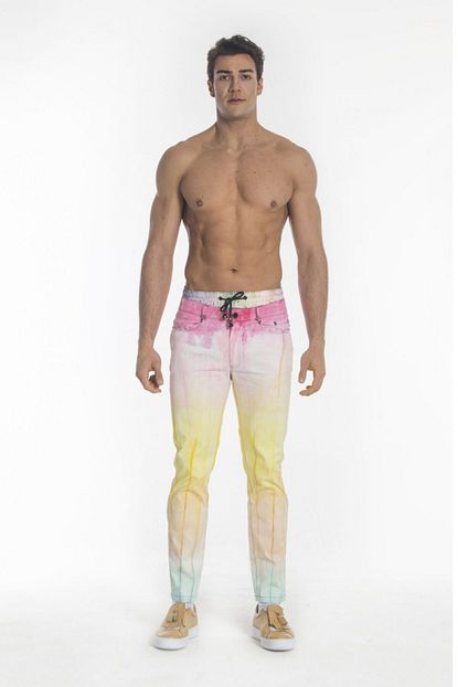 Gokhanyavas Moda El Boyama Batik Sort Pantolon Takim Trendyol