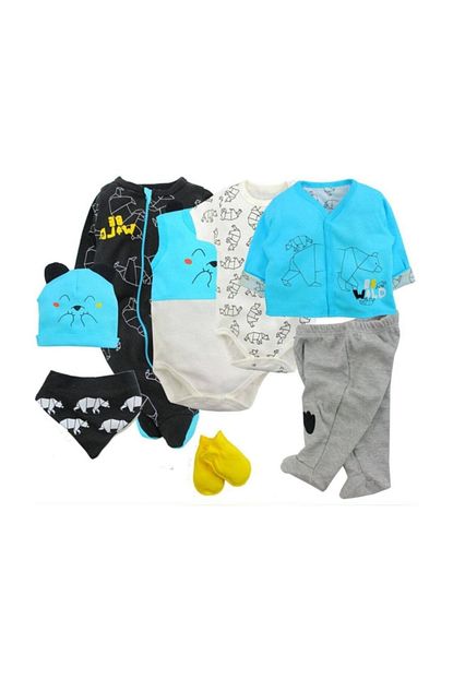 Imaj Baby Time Erkek Bebek 8 Parca Hastane Cikisi Seti 1001885 Trendyol