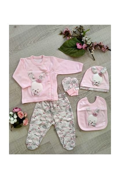Gaye Bebe Kiz Bebek 5 Li Hastane Cikisi Seti 100747 Pembe Trendyol