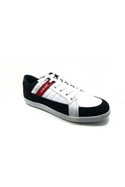U S Polo Assn Erkek Beyaz Lacivert Kirmizi Ayakkabi Trendyol