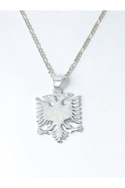 Cebecisilver Arnavutluk Bayragi 925 Ayar Gumus Kolye Trendyol