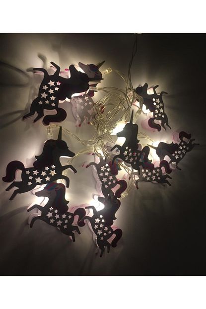 dukkanhediyelik usb li unicorn tasarimli led isiklandirma aydinlatma 10 lu trendyol