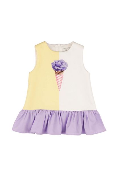 Best Kids Lila Rengi Kiz Bebek Elbise Trendyol
