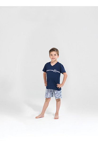 Blackspade Erkek Cocuk Pijama Takimi 30108 Lacivert Trendyol