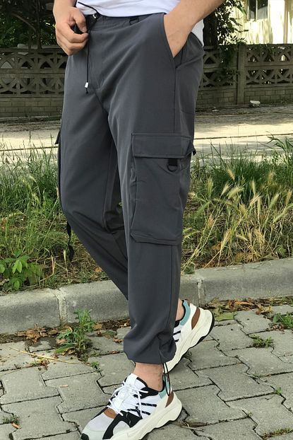 Dacollection Erkek Parasut Kargo Pantolon Fume Trendyol