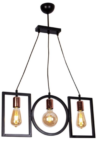 Retro Style Papyon 3 Lu Avize Siyah Bronz Trendyol