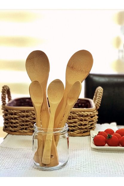 Cazip Home Tahta Kasik Bambu Ahsap Kasik Seti Trendyol