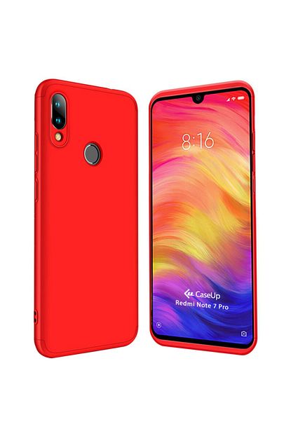 Caseup Xiaomi Redmi Note 7 Pro Kilif Triple Deluxe Shield Kirmizi Trendyol