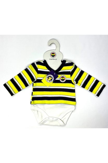 Fenerium Fenerbahce Lisansli Unisex Bebek Cizgili Body 1 18 Ay Trendyol