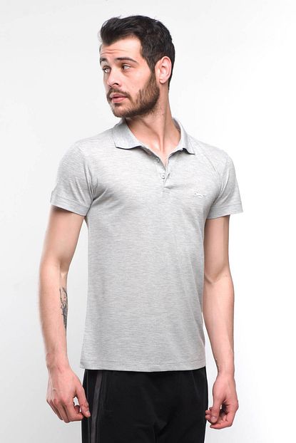 Slazenger Erkek T Shirt Gri Trendyol