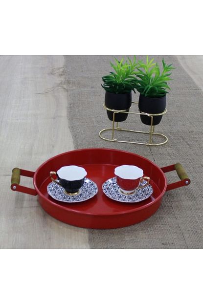 Mr Heem Store 26 Cm Kirmizi Tepsi Trendyol