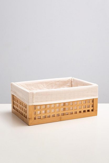 Chakra Bambu Sepet L 42x32x20 Cm Natural Trendyol