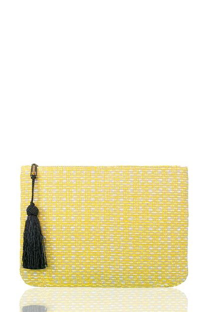 Farbag Kadin Sari Embossed Portfoy Canta Trendyol