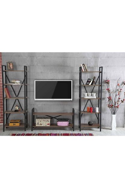 Ttdepo Ikili Kitaplik Ve Modern Tv Unitesi Takimi Fiyati Yorumlari Trendyol