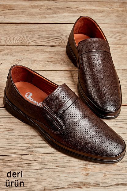 Bambi Hakiki Deri Kahve Erkek Casual Ayakkabi L15019210 Trendyol