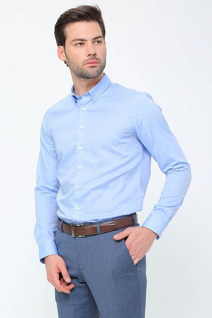 Fabrika Erkek Mavi Gomlek Boyner Trendyol