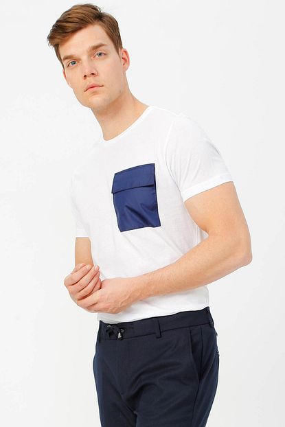 Fabrika Erkek Beyaz T Shirt Boyner Trendyol