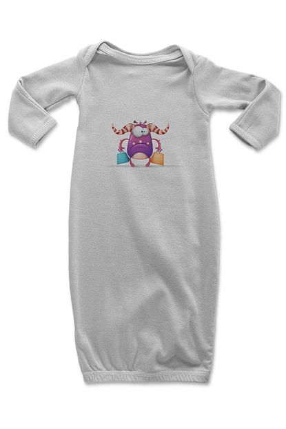 Angemiel Baby Alisveris Yapan Canavar Erkek Bebek Uyku Tulumu Beyaz Trendyol