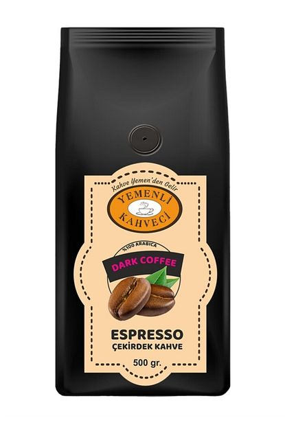 Yemenli Kahveci Espresso Kavrulmus 100 Arabica Cekirdek Kahve 500gr Dark Coffee Trendyol