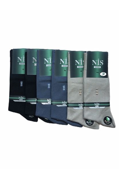 Nis Corap Erkek Bambu Desenli 6 Li Parfumlu Soket Corap Trendyol
