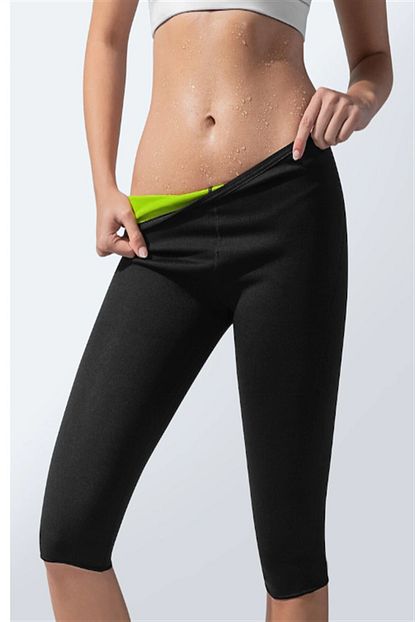 Incir Kadin Erkek Kisa Termal Tayt Zayiflama Neotexs Spor Hot Shapers Siyah Trendyol