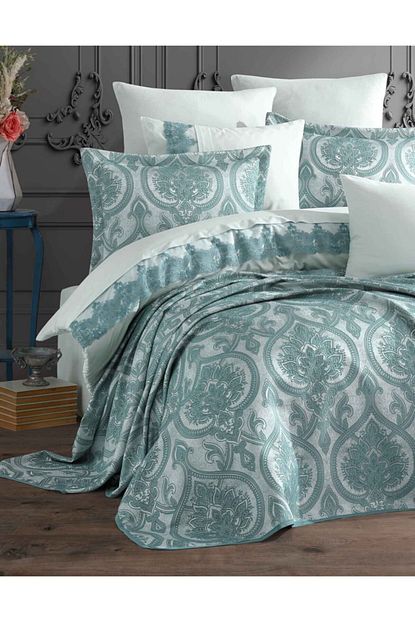 Elart Yatak Ortusu Roma Yesil Cift Kisilik Trendyol