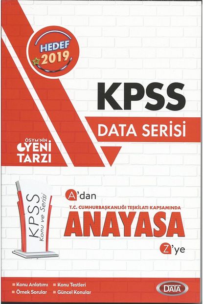Data Yayinlari Kpss Ales Dgs Kitaplari Kpss Anayasa Konu Serisi Trendyol