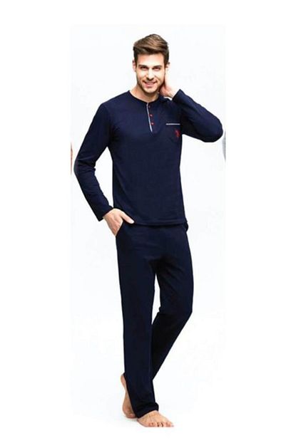 U S Polo U S Polo 17384 Erkek Pijama Takimi Kutulu Ceyizlik Trendyol