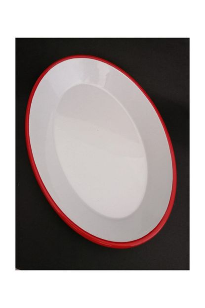 Weck Emaye Kirmizi Oval Salata Servis Tabagi Trendyol