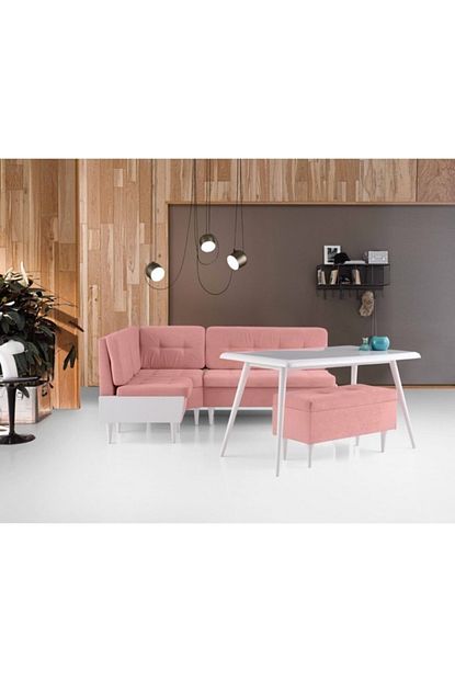 Vrl Retro Mutfak Kose Takimi Pembe Trendyol