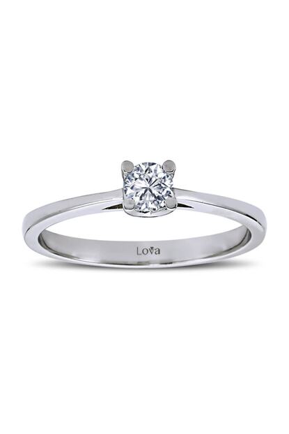 Lova D Renk 0 23 Karat Pirlanta Tektas Yuzuk 1020057 Trendyol