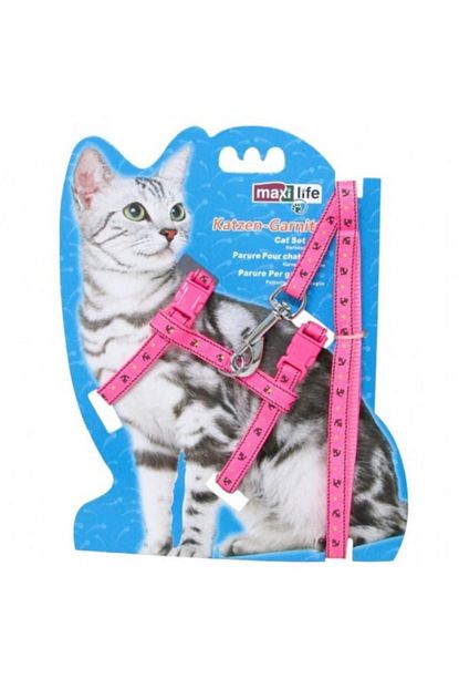 Maxi Life Kedi Gogus Tasmasi Capa Desenli Pembe Trendyol