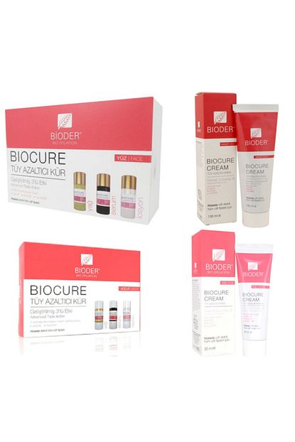 Bioder Biocure Tuy Azaltici Serum Ve Krem Seti Yuz Vucut Trendyol