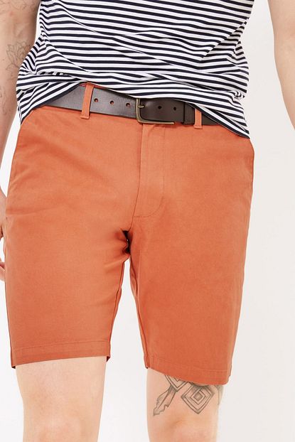 Marks Spencer Erkek Turuncu Chino Sort T17005581m Trendyol