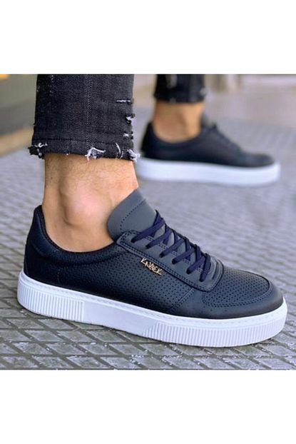Knack Erkek Yuksek Taban 5 Cm Gizli Topuk Lacivert Gunluk Ayakkabi Myy4000 Trendyol