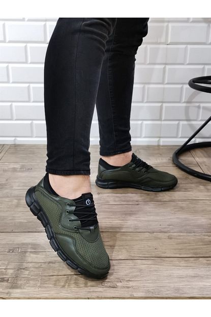 Aymood Erkek Yesil Lastikli Spor Ayakkabi 538 Trendyol