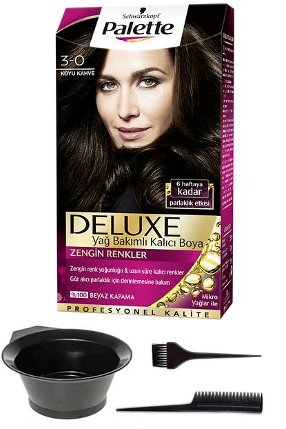 Schwarzkopf Hair Mascara 2 Li Palette Deluxe 3 0 Koyu Kahve Sac Boyasi Ve Sac Boyama Seti Trendyol