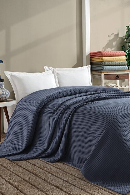 Cote Blanc Battal Boy Waffle Pike Ortu 240x260 Lacivert Trendyol