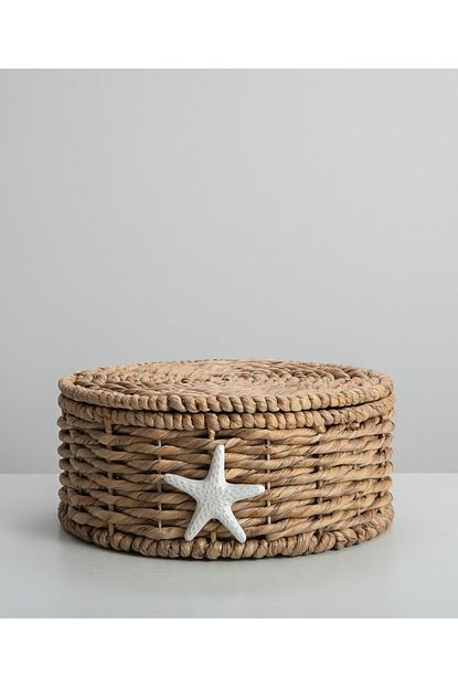 Chakra Starfish Bolmeli Sepet 36x36x16 Cm Natural Trendyol