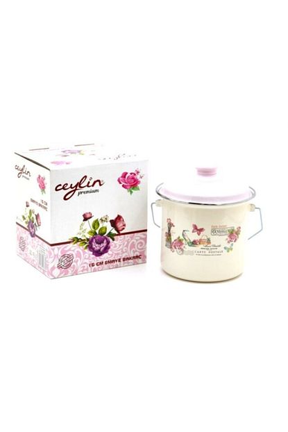 ceylin premium 16 cm emaye bakrac