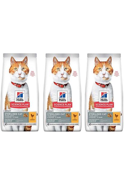 Hills Science Plan Tavuklu Kisirlastirilmis Kedi Mamasi 3 Kg 3 Adet Trendyol