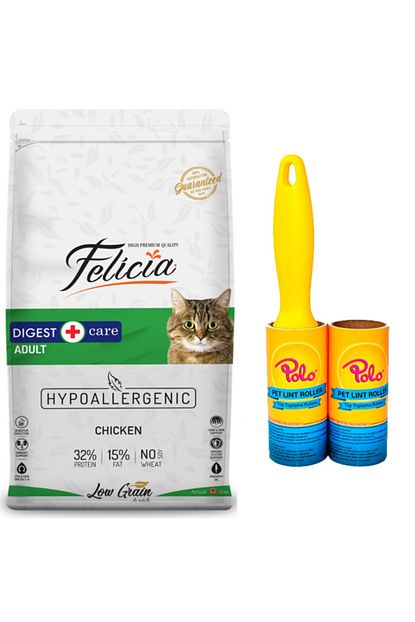Felicia Az Tahilli Yetiskin Tavuklu Hypoallergenic Kedi Mamasi 2 Kg Polo Tuy Toplama Rulosu Trendyol