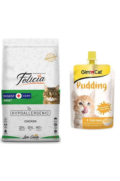 Felicia Az Tahilli Yetiskin Tavuklu Hypoallergenic Kedi Mamasi 2 Kg Gimcat Puding Kedi Odulu 150 Gr Trendyol