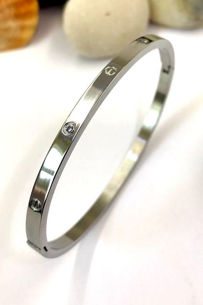 Bin1gecem Taki Ince Tasli Cartier Paslanmaz Celik Kadin Bileklik Trendyol