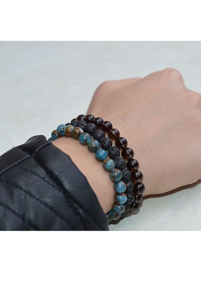 Zumrut Erkek Bileklik Blk162200097 3 Lu Trendyol