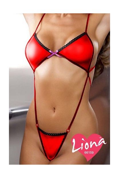 Liona Kirmizi Tul Fantazi Ic Giyim Trendyol