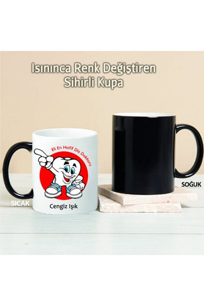 Pi Ithalat Eli En Hafif Dis Doktoru Kisiye Ozel Sihirli Kupa Pi91 Trendyol