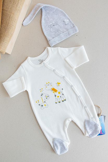 Babymod Zurafa Islemeli Tulum Bebek Takim Trendyol