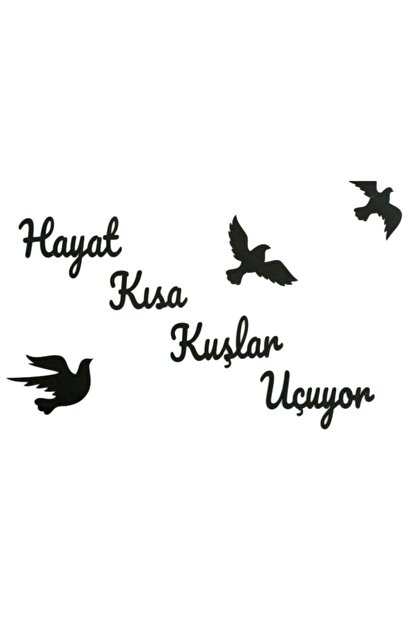 kaya hediyelik hayat kisa kuslar ucuyor ahsap duvar gorseli fiyati yorumlari trendyol