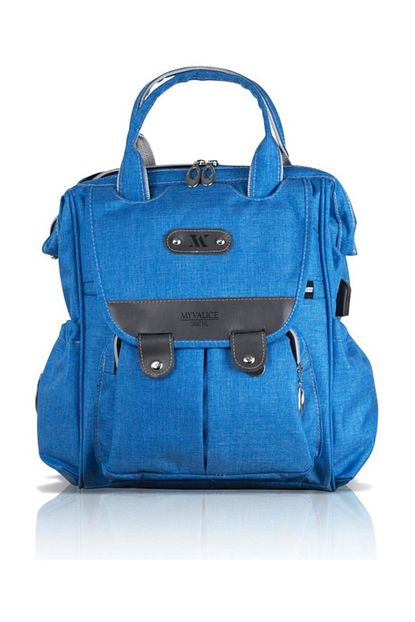 My Valice Smart Bag Tiny Usb Li Anne Bebek Bakim Ve Sirt Cantasi Turkuaz Trendyol